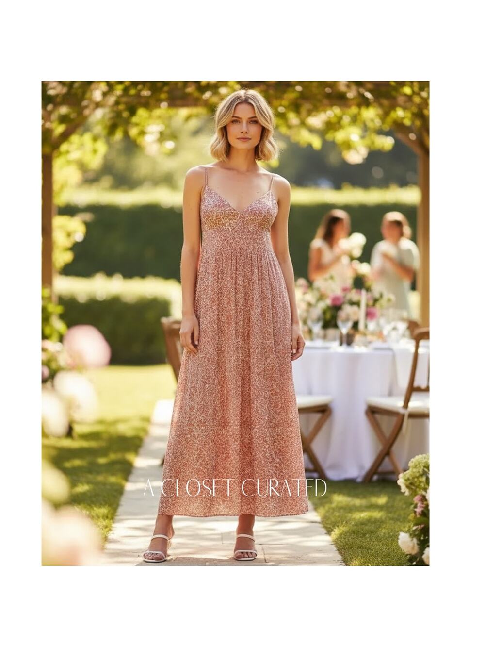 Nicholas Susan Maxi Dress Orange New 6